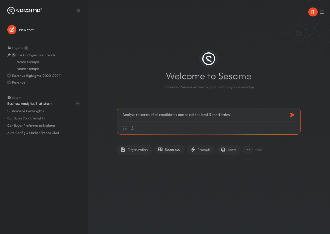 Sesame Interface
